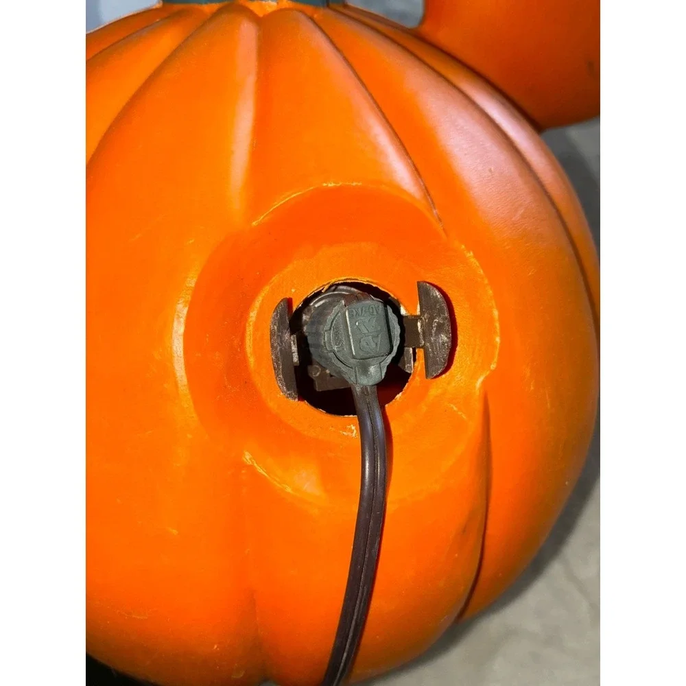 Mickey Mouse Jack‎ O Lantern Halloween Blow Mold Plastic Light up Vintage